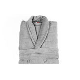 Hectarul - Halat de baie pentru dama, 100% bumbac, densitate 380 gr/m2, marimea S/M, gri